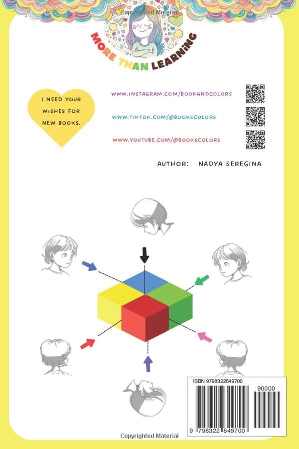 Spatial Reasoning for kids. Projections - basics with cubes. Workbook for developing spatial reasoning. 3D tasks with blocks for kids.: Spatial thinking for children. (More than learning) - Image 2