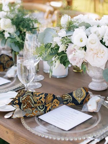 Servilletas de Tela Boho Floral Set de 4 20x20 pulg miniatura 5