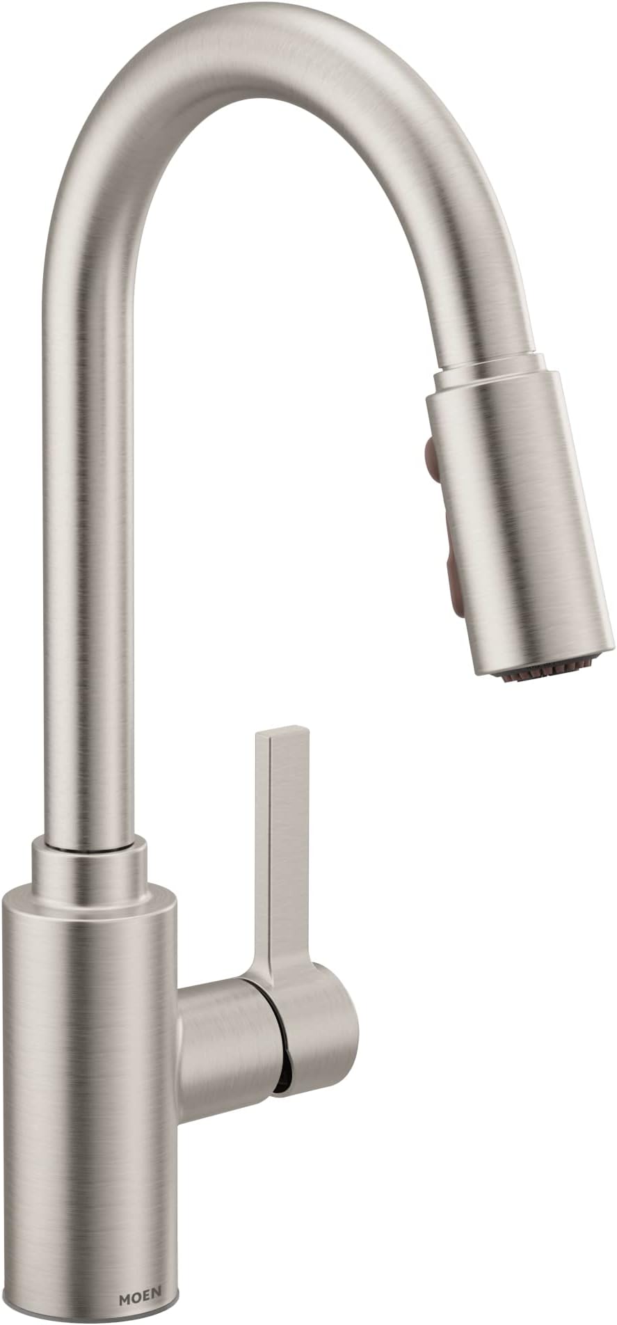 MoenGenta One-Handle High Arc Pulldown Kitchen Faucet Featuring Reflex (7882SRS), Spot Resist Stainless
