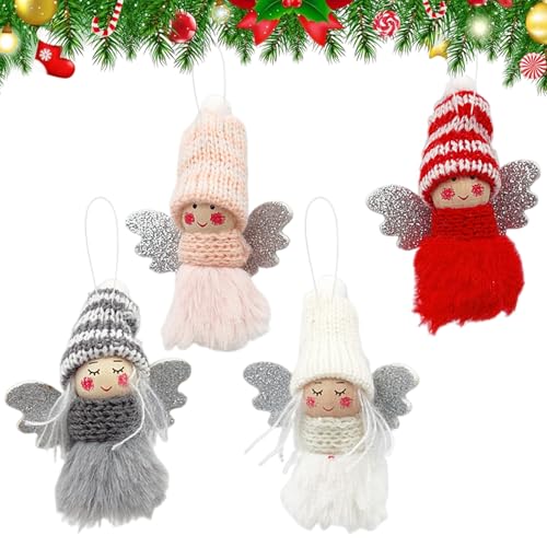 Weihnachtsengel Anhänger, 4 Stück Weihnachtsbaum Deko, Engel...