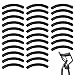 Deolven Recourbe Cils Recharge Coussinet,30 Pack Femmes Bigoudis de Remplacement Recharge de Bigoudis en Caoutchouc pour Recourbe-Cils Noir