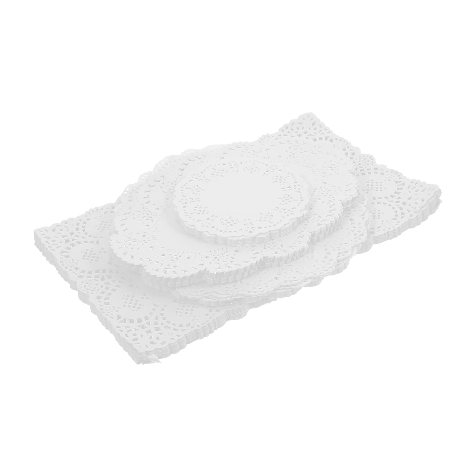 Servilletas de papel para hornear sin manchas de grasa, tapete redondo blanco para snacks