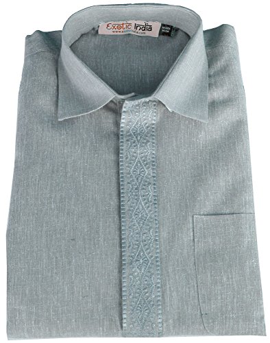 Image of Exotic India Men's Cotton Kurta Pyjama