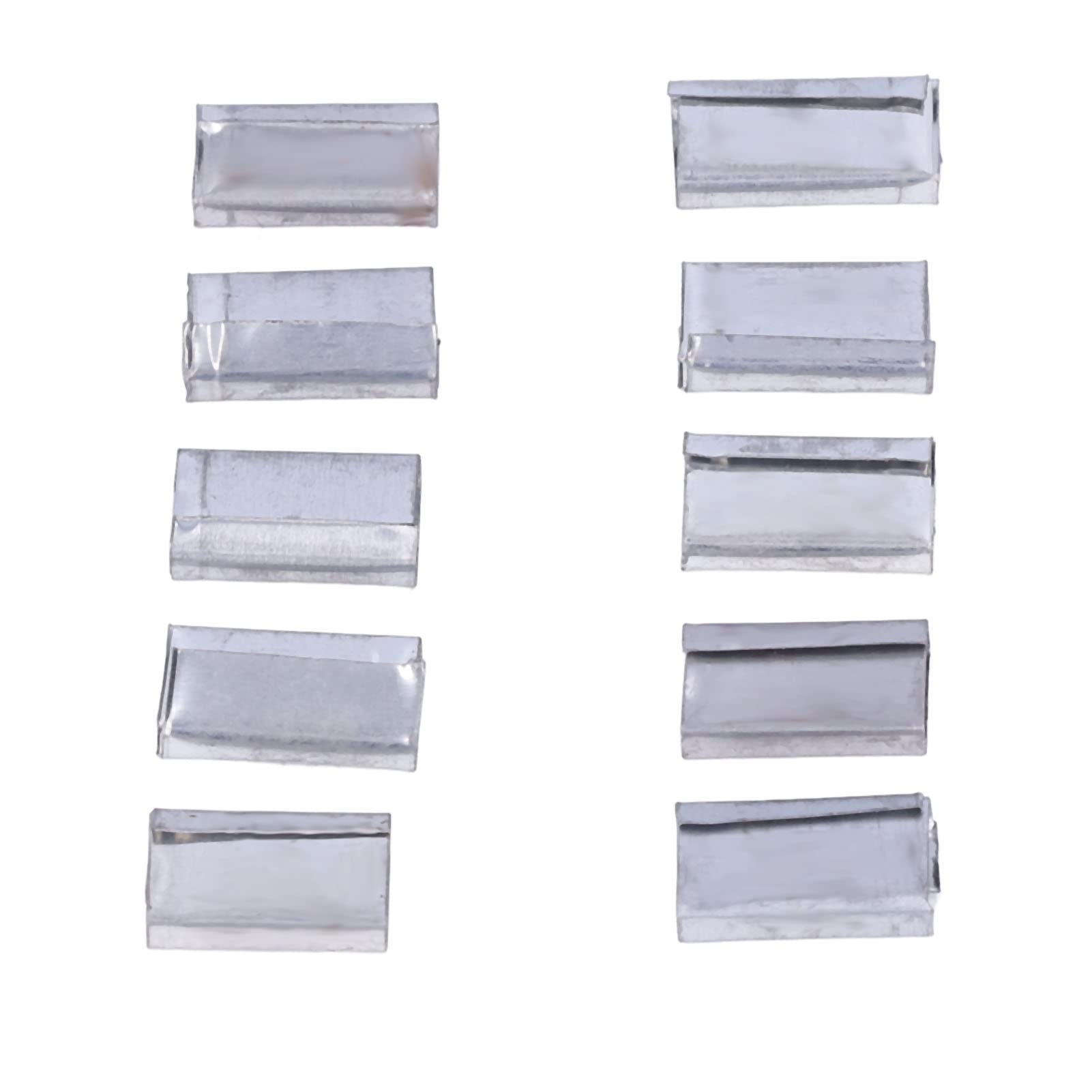 Clips de flejado Placa de hierro Empaque duradero Junta de flejado Buena capacidad de sujeción para fleje de PP de 12-16 mm