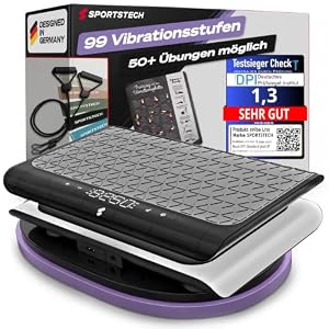 Sportstech, Vibrationsplatte für Frauen, Deutsche Qualität sVibe Lite