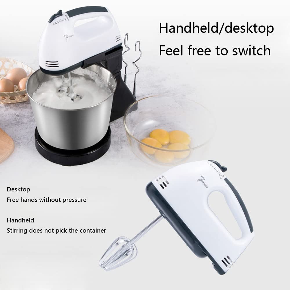 Frullatori elettrici a Immersione 2 in 1, Doppio frullatore a Immersione e a Stelo, frullatore Professionale a 7 velocità, Frusta elettrica per mescolare, frullare, Montare e sbattere, 180 W
