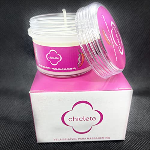 Vela para Massagem Beijável Sabor Chiclete Chillies Oléo Lubrificante