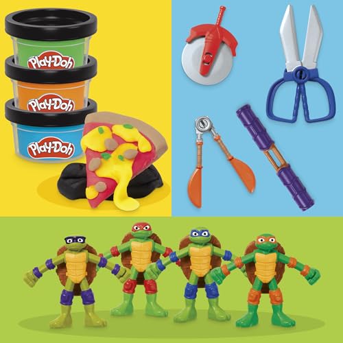 Play Doh Les Tortues Ninja Créations Cowabunga Coffret de pâte à Modeler - vue 3