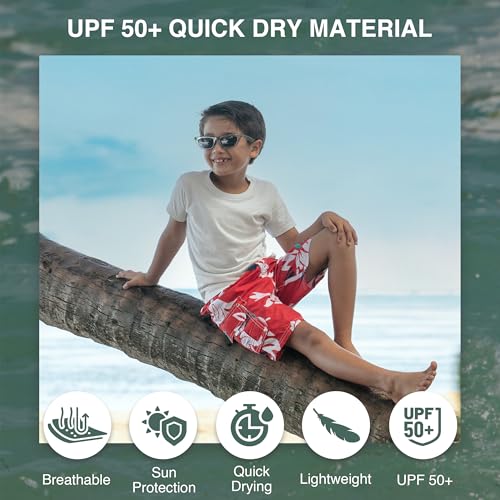 Image of Kanu Surf Boys' Paradise Floral Swim Trunk