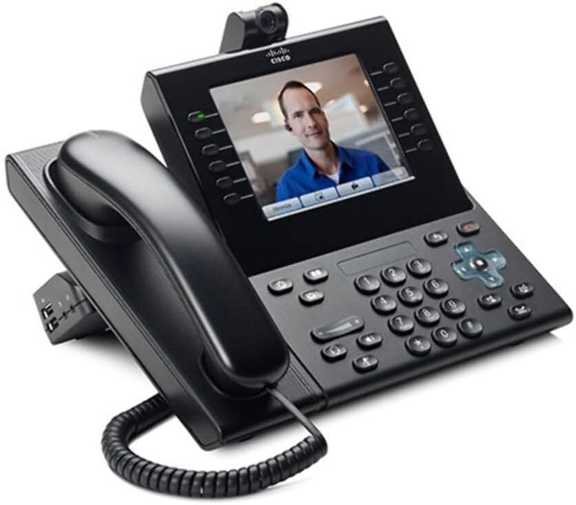 Cisco 9971 Slimline IP Phone Cisco CP-9971-CL-CAM-K9 (5.6" Backlit Color Display, Slimline Handset, POE, Required Cisco's Communications Manager)
