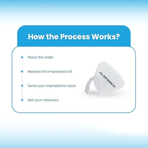 Miniatura 4 de ALIGNERCO Retenedores de dientes para adultos y niños, retenedores transparentes personalizados para dientes superiores e inferiores con kit de