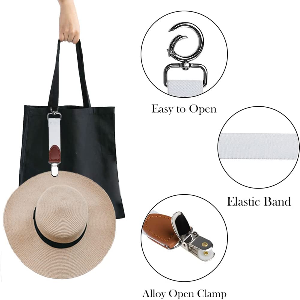 Clip Per Cappello Da Viaggio - Set Di 4 Colorate, Per Borse, Zaini, Bagagli | Libera Le Mani - Foto 5