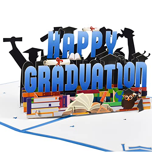 GREETING ART Pop Up Graduation Card,2023 Graduation Cards,Congratulations Grad,Congrats Cards for Class of 2023 High School College University Graduation Celebration