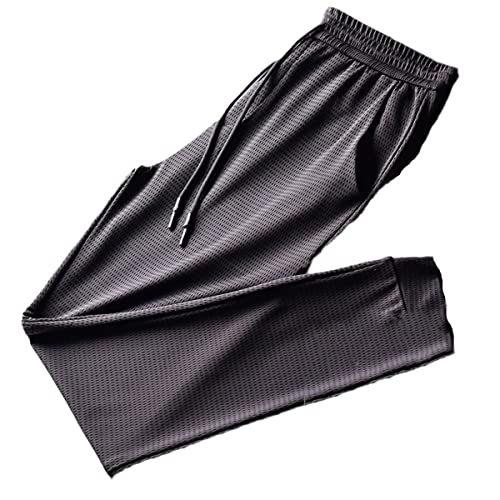 Pantalon d'été en soie glacée idéal pour le sport et les loisirs amples