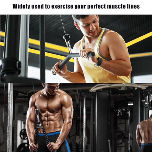 NQEUEPN 118in Fitness Pulley Cable, Home Gym Replacement Cables Pulley System Gym Heavy Duty Fitness Steel Wire Rope for Pulley Machine Accessories Home Gym (Fixed Style with Screw) NQEUEPN 118in Fitness Pulley Cable, Home Gym Replacement Cables Pulley System Gym Heavy Duty Fitness Steel Wire Rope for Pulley Machine Accessories Home Gym (Fixed Style with Screw)