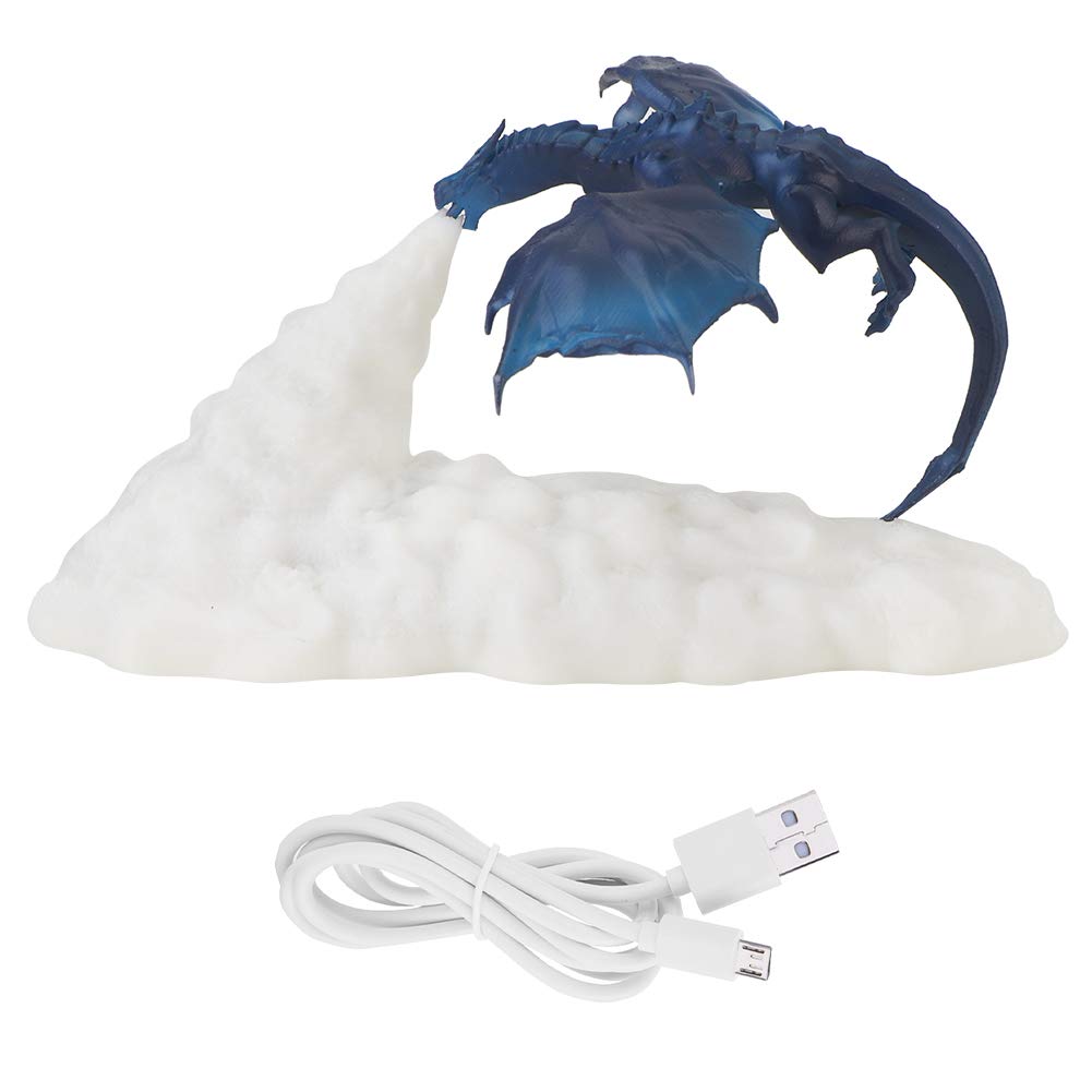 Lumière en Forme De Dragon De Feu Imprimée en 3D, Lampe De Chevet, Lampe De Table Rechargeable par USB, pour Chambre d'enfant, Chambre De Garçon Et De Fille