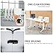 Mxespoir Conference Table, Folding Conference Room Tables with Flip-Top Design, Mobile Seminars Dynamic Meetings Training Tables for Offices, Classrooms, and Meeting Room (White, 47.2×15.7×29.5in)