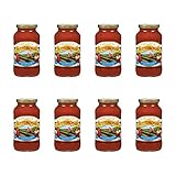 Tuttorosso Organic Roasted Garlic Pasta Sauce, Gluten Free and No Sugar Added, 24 Ounce Jars, 8-Pack