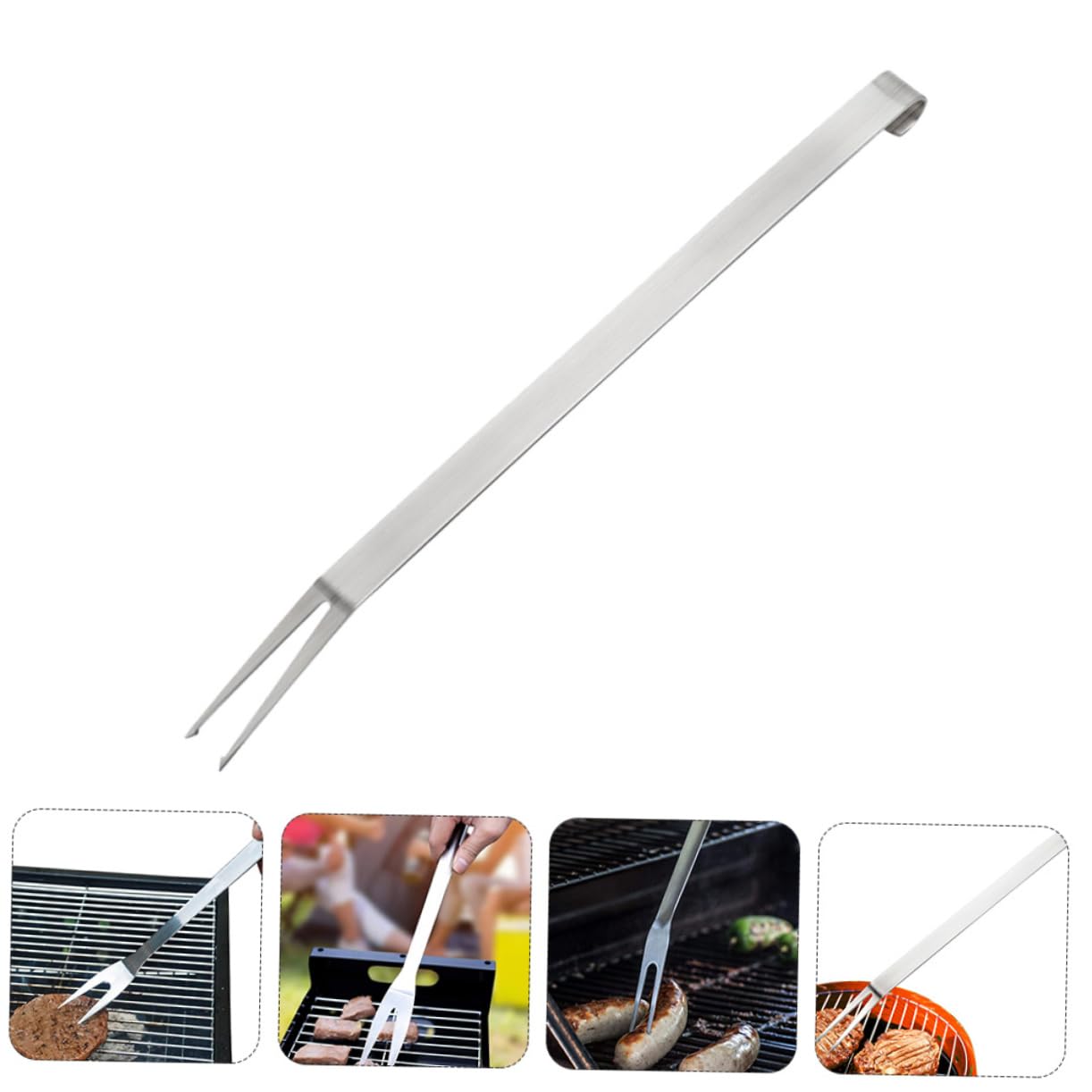 Abaodam 4pezzi Forchette Da Barbecue Inossidabile Per Grigliate e Tostature Per Carne Verdure e Marshmallow Utensili Pratici Per Bbq All
