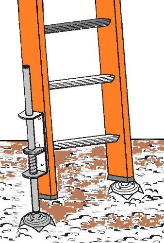 Xtenda-Leg Ladder Levelers with Cleated Feet