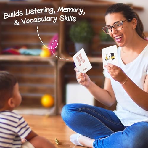Image of Intelliskills Premium 15-in-1 Brain Boosting Flash Cards for Kids, Flash Card for 1+ Year Old Baby, Montessori Educational Toys for Girls /Boys, Fun Learning Activities, Birthday Gift (420 Flash Cards)