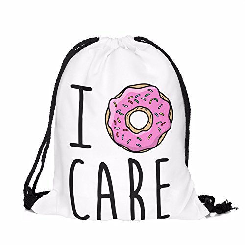 Print Sackpack Drawstring Backpack Casual Daypacks School Bags (I D C)