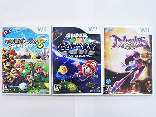 Amazon 任天堂 Wii ソフト3本セット マリオパーティ8 スーパーマリオギャラクシー ナイツ星降る夜の物語 動作確認済 おもちゃ おもちゃ