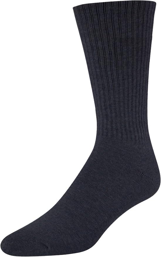 ENCIGER® Men’s Crew Socks 3 Pairs – Cotton & Spandex Soft Stretch Athletic Ribbed Socks2