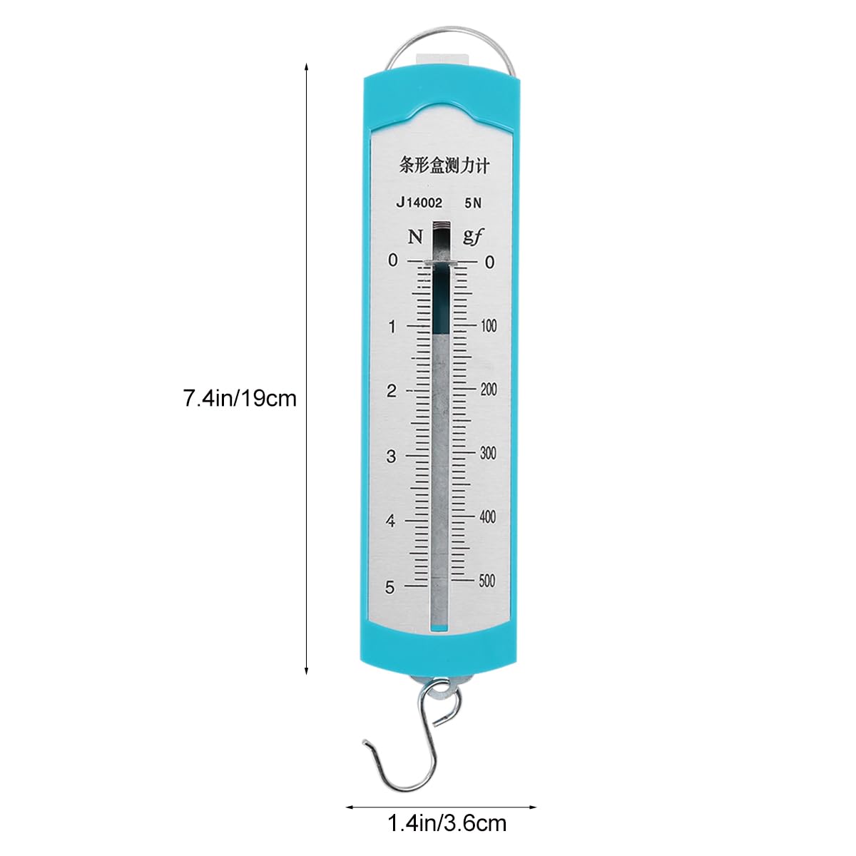 Gatuida Dinamometro 5N Meter Spring Dinamometer Bar, 10 Pezzi 50g Grams Calibrazione Peso Kit, Struttura Standard Per Esperimenti Meccanici Physics