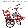 Comfort, 16inch Adult Tricycle High Carbon Steel Frame 3 Wheel Bikes with Rear Seat & Large Basket Three Wheel Cruiser Bike for Seniors Women Men Pedal Cycling #2