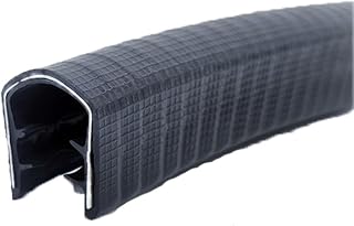 Weather Stripping Rubber Seal U Shape U Shape Rubber Seal Trim 3.28Ft Car Door Edge Guards Protector Automotive Door Edge Protection Strip Fit for Most Vehicles, Height x Width,26mm x 17mm