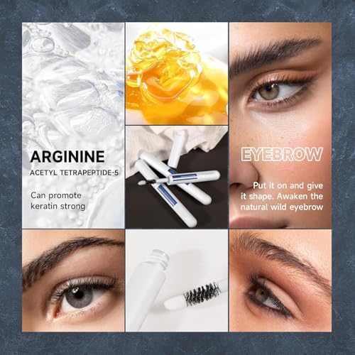 3.5ml Augenbrauenserum, Augenbrauen Wachstumsserum, Augenbrauenwachstum, Nährendes und Feuchtigkeitsspendendes Serum, Aktiviert Haarfollikel von Der Wurzel, Eyebrow Serum für Stärkeres Wachstum