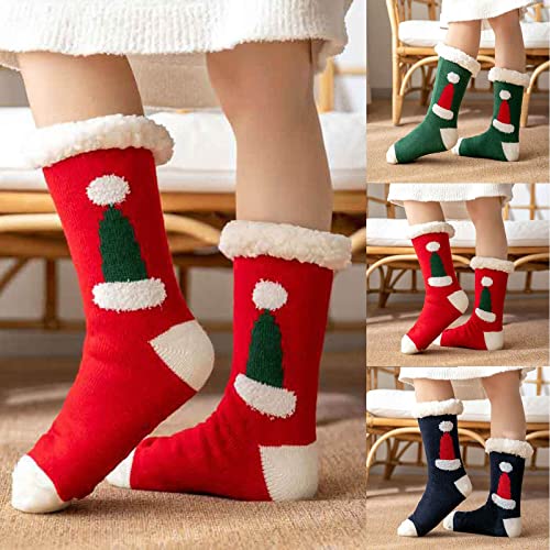 Christmas Slipper Socks for Women Fun Cute Cozy Warm Xmas Fuzzy Socks - image 4