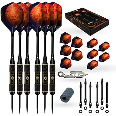 KOTO Mercury Brass Darts Set - 20 Gramm Steeltip Dartpfeile aus Messing Cover