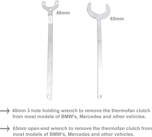 Miniatura 4 de 8MILELAKE Kit de herramientas de soporte de embrague de ventilador de bomba de agua compatible para Mercedes Benz BMW