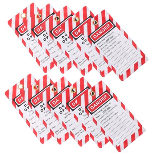 Balise de danger et étiquette de sortie étanche en plastique PVC Ciieeo - 6