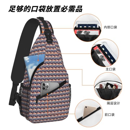 Bolsa de pecho cruzada ligera para evitar dolor de espalda en senderismo diario con avión 6