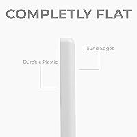 Vista 5 de Cubierta cuadrada de ventilación de aire de 4 x 4 pulgadas (tamaño exterior) - Deflector de ventilación de plástico blanco - Malla de pantalla