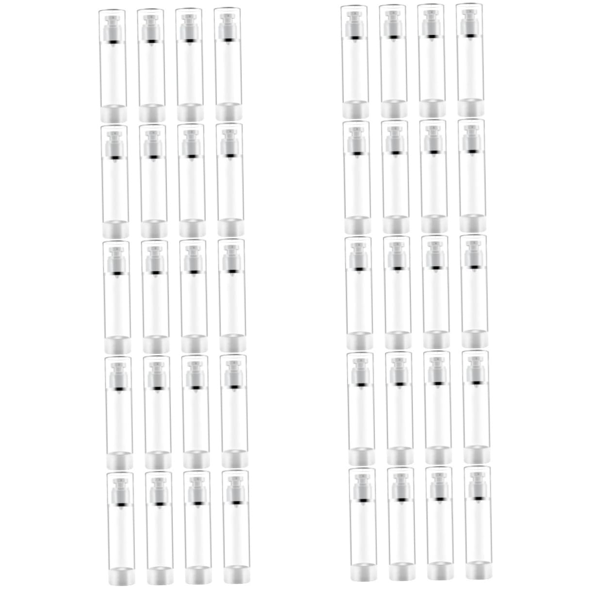 POPETPOP 10 Juegos De Botellas De Viaje De 30 Ml Con Sin Aire A Prueba De Fugas Con De Vacío Dispensadores De Cosméticos 4 Unidades X 10