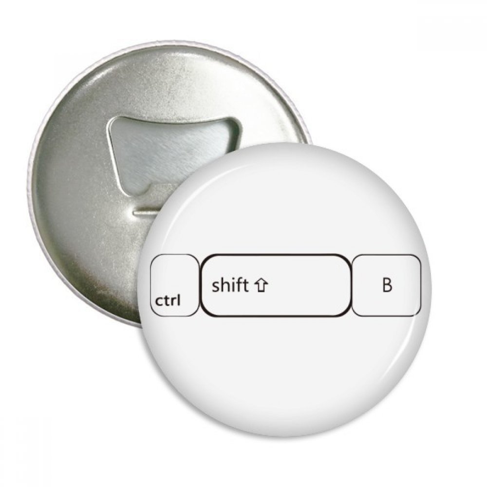 Ouvre-bouteille ronde aimants pour réfrigérateur Ctrl B pour vos soirées