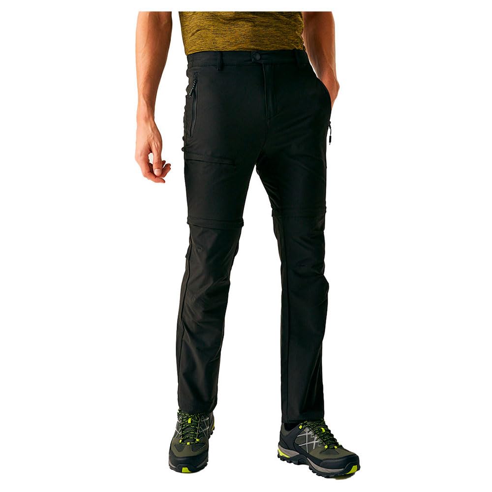 Regatta Men's Noir Modular Hiking Trousers Highton Ii