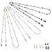 Produktbild Jurxy 3 Stück Brillenkette Sonnenbrillen Brillen Kette Lesebrillen Brillenbänder in Ketten Brillen Hals Schnur Gläser Band Brille Cords für Damen Geschenk mit 12 Stück Silikon Antirutsch Ringe