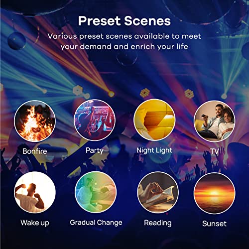 Linkind Smart Light Bulbs, Smart Bulb That Work With Alexa & Google Home, Led Light Bulbs Color Changing, A19 E26 Wifi Light Bulb Dimmable, Rgbw Light Bulb No Hub Needed, 2.4Ghz Wifi #TOP5