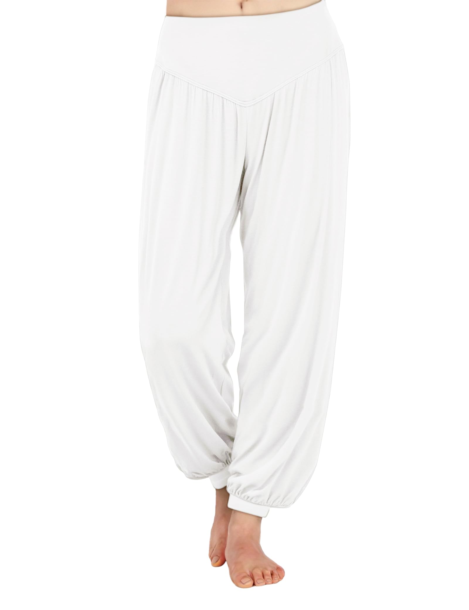 AvaCostume Women's Modal Yoga Pants Loose Harem Pants Soft Pilates Dance Joggers Lightweight Lounge Pajama Bottoms