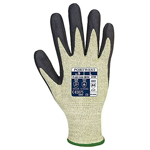 Portwest Arc Grip Glove, Size: M, Colour: Green/Black, A780E8RM, Green / Black - Image 2