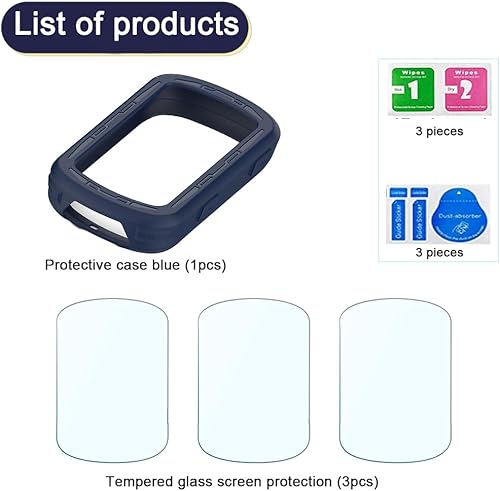 Miniatura 7 de FONTRON Protector de pantalla de reloj inteligente compatible con Garmin Edge 840, Solar y Edge 540, funda solar de silicona suave y película