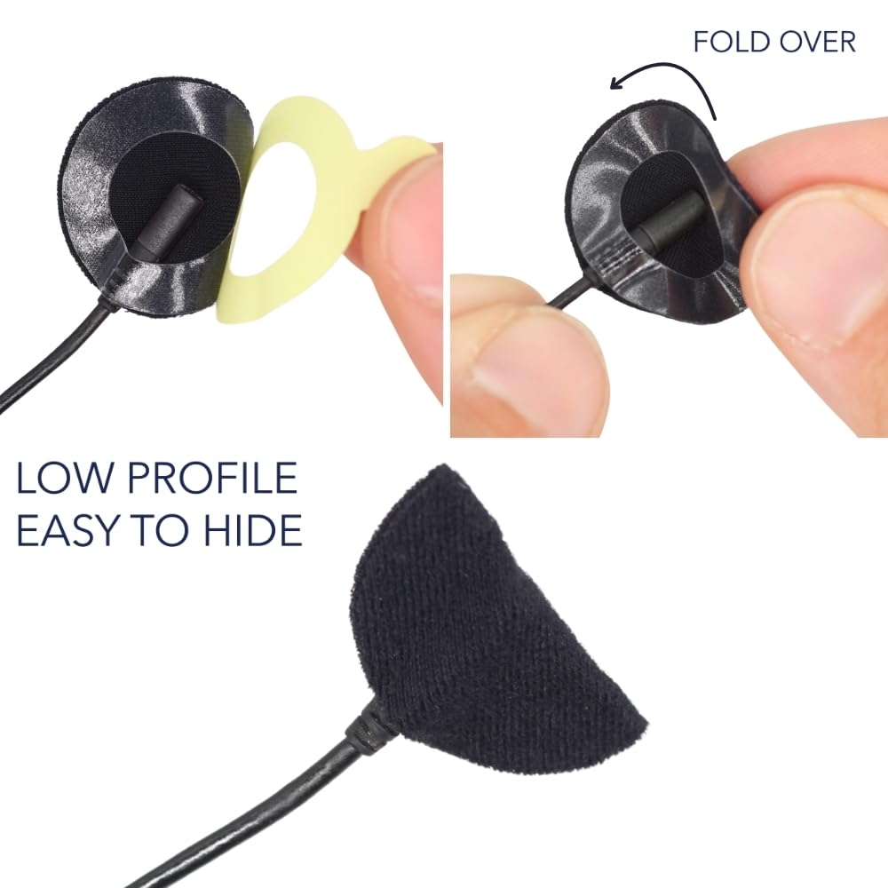 URSA Sticky Zeros: Ultra Thin Lavalier Stickies - Paquete de 90 adhesivos para micrófono de 24 mm con agujero de 14 mm, compatible con la mayoría de micrófonos y soportes Lavalier