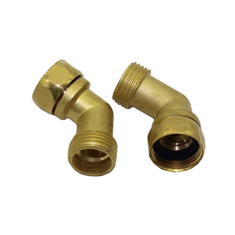 Accessori di Giunzione per Tubi Flessibili Irrigazione connettore Acqua di Rame da 3/4" Femmina a Maschio Filettatura Angolo Giunti Agricoltura Strumenti Micro irrigazione Raccordi 10 pc