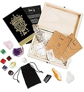 Leo Zodiac Crystals and Healing Stones Gift Set- with Real Raw Gemstones - Kit of Spiritual Prote...