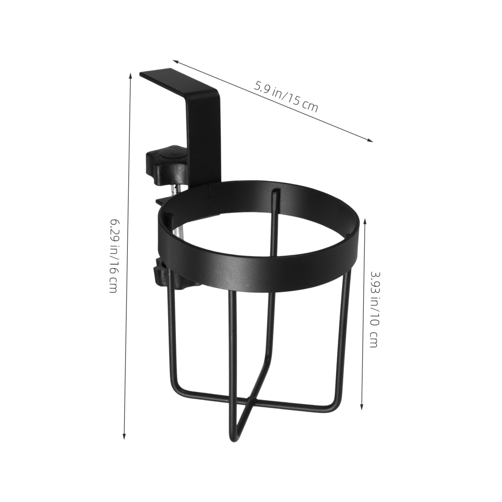 PRETYZOOM 3piezas Soporte para Taza Clip Escritorio Portavasos De Antiderrame Organizador De Bebidas para Mesa Diseño y De Instalar
